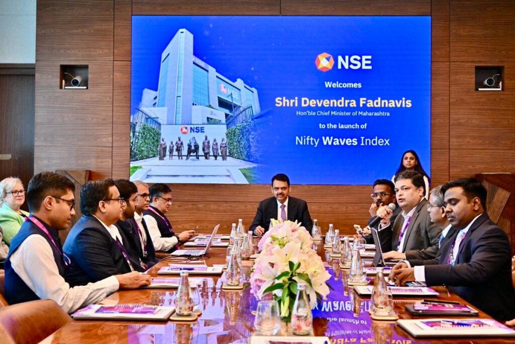 NSE unveils Nifty Waves Index to track India’s growing creative economy including media, entertainment, and gaming sectors at WAVES 2025